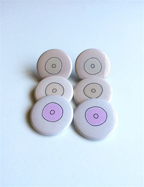 Boob Pin Boob Pinback Button Boobies Pin Breast Pin Nipple