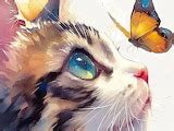 cat  butterfly  jigsaw puzzle