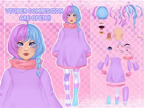 Full-Body Vtuber Model by Elamie 🫐 ️ (@elamie01) | VGen