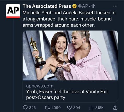 Associated Press deletes 'horny' Michelle Yeoh tweet