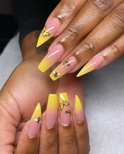 Pink and Yellow Ombre Nails: 15 Pretty Designs to Make a Statement