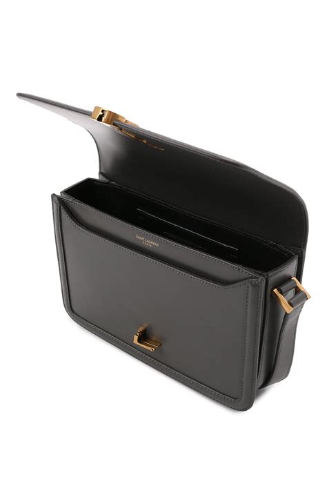 Женская темно-серая сумка solferino ysl lock SAINT LAURENT купить в ...