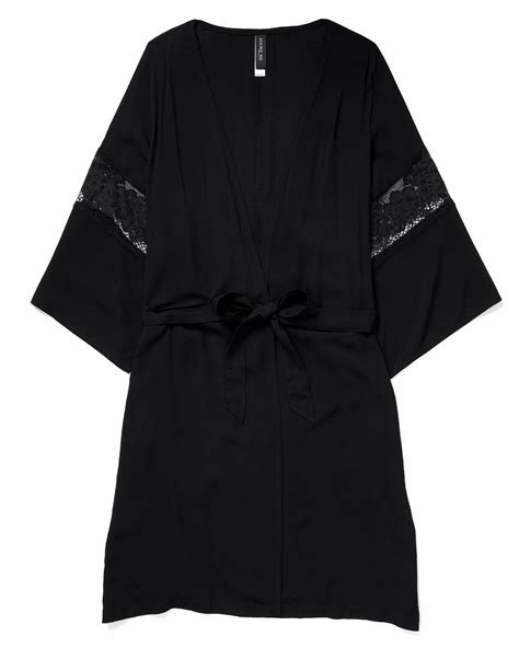 Desirae Black Robe, S-L | Adore Me