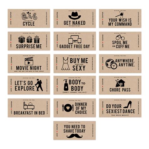 Printable Love Coupons Dirty