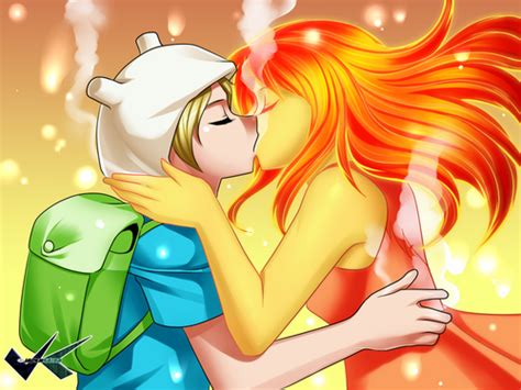 steamy kiss - Finn X Flame Princess Photo (35484178) - Fanpop