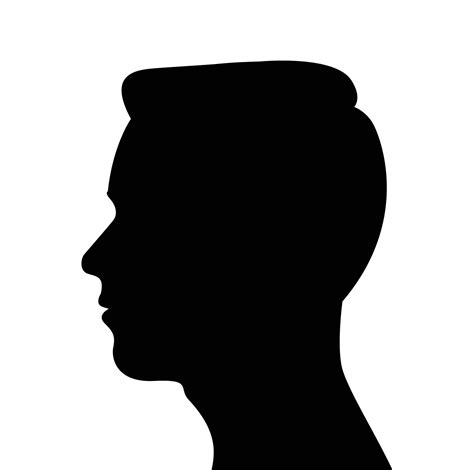 side view  man face vector illustration  vector art  vecteezy