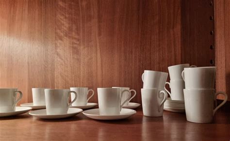Stig Lindberg, Bone porcelain 10 Espresso cups Gustavsberg ...