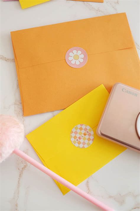 Make Your Own Custom Mail Stickers! - A Beautiful Mess