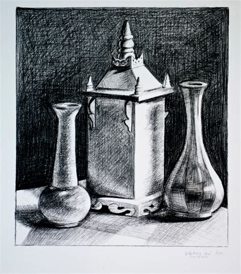Conte Crayon Still Life | bai