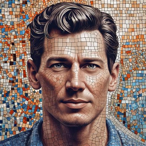 convert photo  mosaic tile effect style   ai powered