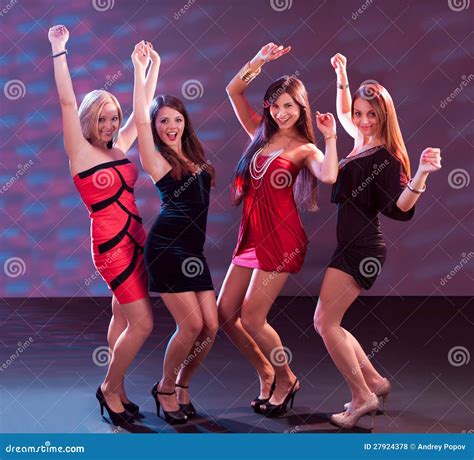 group  women dancing stock photo image  companions