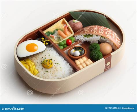 Japanese Bento Wooden Lunch Boxes And Chopsticks Vector Set