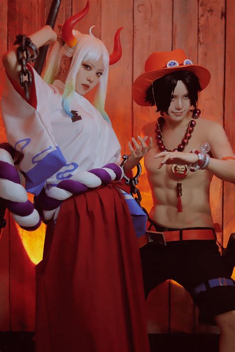 るーみ🧠双子 on Twitter: "cosplay 【 ONE PIECE 】 . PORTGAS.D.ACE & YAMATO