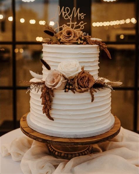 western wedding cake  floral decor wedding cakes october rustic