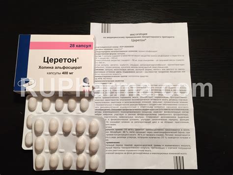 Buy CERETON® (Choline Alfoscerate, Alpha-GPC) 400 mg/tab, 28 tabs