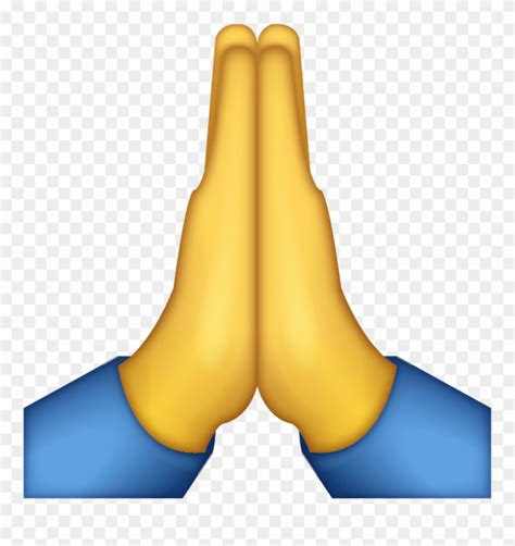 Download Emoji Sticker - Praying Hands Emoji Png Clipart (#3739848 ...
