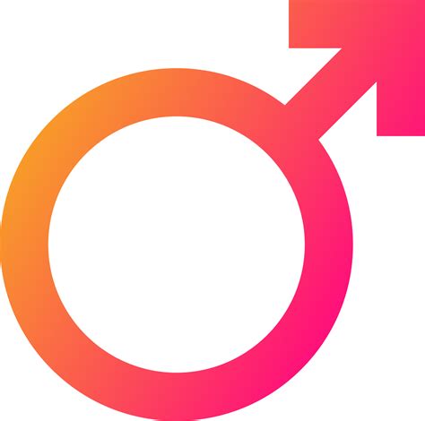 Gender icon symbols. Male sex signs illustration. 17350161 PNG