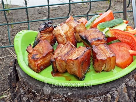 Шашлык из свиной грудинки - рецепты с фото