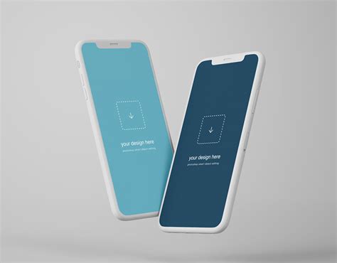 perspective iphone  mockup psd  behance