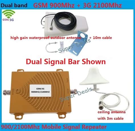 GSM Repeater 3G Repeater GSM 900MHz 2100MHz WCDMA amplifiers Cell Phone ...