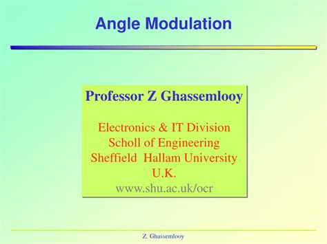angle modulation powerpoint    id
