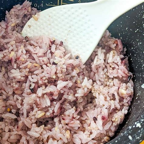 multigrain rice purple rice recipe  maika cooking