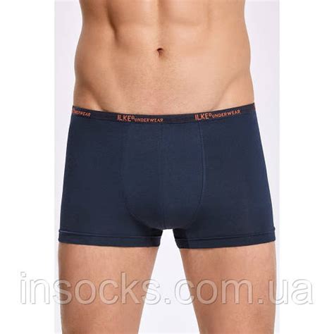 Трусы мужские "iLKE" Boxer. Modal. Размер: L. Цвет: Темно-синие. Турция ...