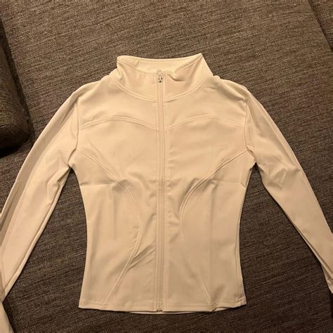 Super soft WHITE BBL Gym Jacket Brand new ... - Depop