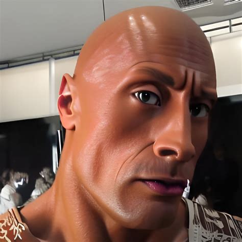 rock eyebrow raise : r/aiArt