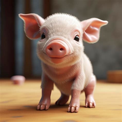 Premium AI Image | Image of cute piglet
