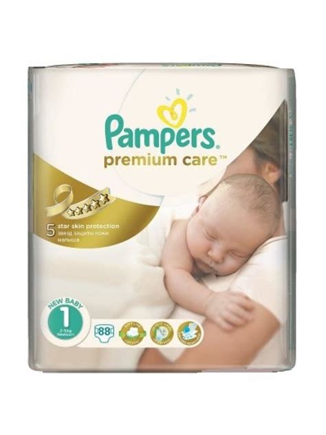 Подгузники Pampers Premium Care Newborn 1 2-5кг 88шт купить Минск