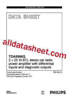 TDA8566Q Datasheet(PDF) - NXP Semiconductors