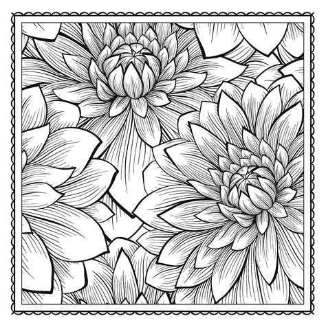 flower pattern coloring pages  getcoloringscom  printable