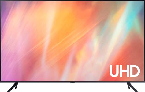 Смарт телевизор Samsung - 55AU7092, 55'', LED, 4K, тъмносив ТОП цена ...