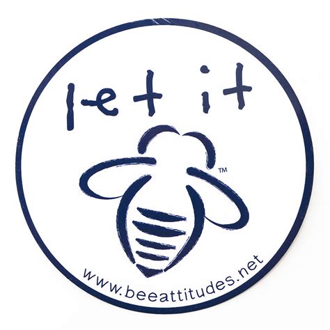 Let It Bee Magnet White/Navy – BeeAttitudes