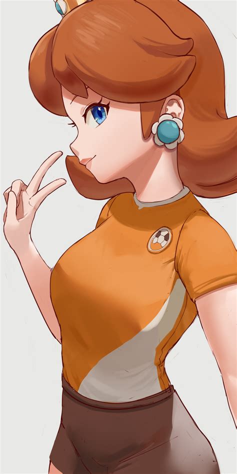 princess daisy and strikers daisy (mario and 2 more) drawn by vezbin