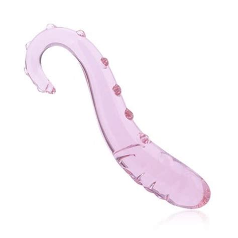 Glass toy/dildo/curved/ribbed/Pyrex by CarnalSexToys on Etsy