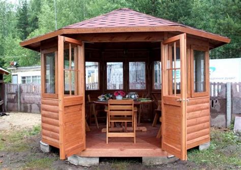Проекты беседок: 120 фото лучших проектов с чертежами, схемами и ...