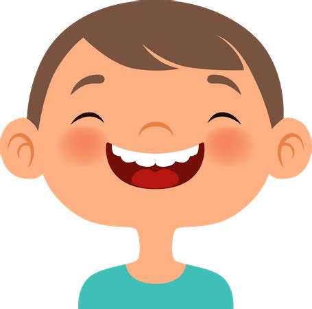premium laughing face emoji illustration   png vector