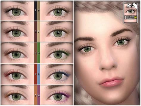 Ресницы BAkalia 06 - Макияж - Моды для Sims 4