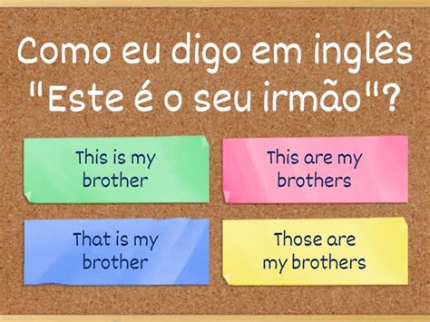 This Tradução Em Portugues - Tradução de frases com THIS/THAT/THESE/THOSE. - Quiz