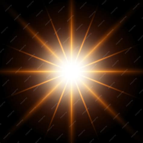 premium vector glowing flare light effect