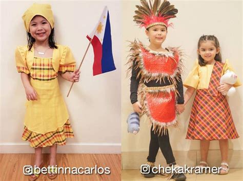 celebrity kids sa kasuotang filipino  sa buwan ng wika