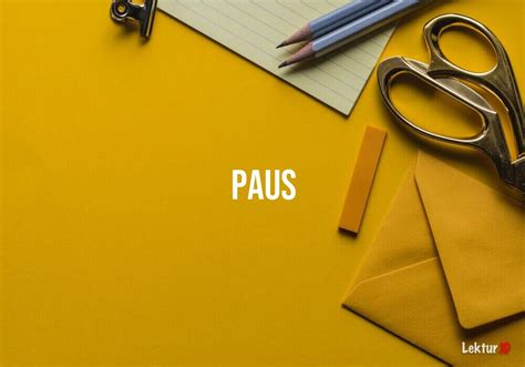 2 Arti Kata Paus di Kamus Besar Bahasa Indonesia (KBBI)