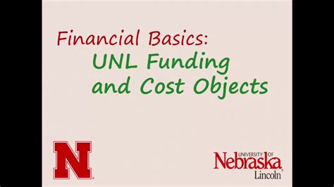 financial basics unl funding  cost objects  mediahub