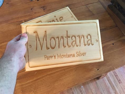Laser Engraved Horse Name Signs | dave eddy