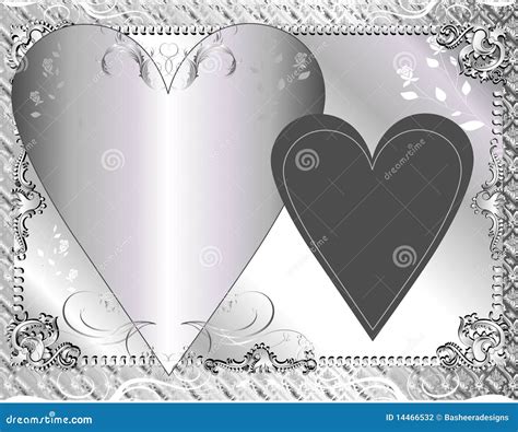 silver template stock vector illustration  fancy marriage