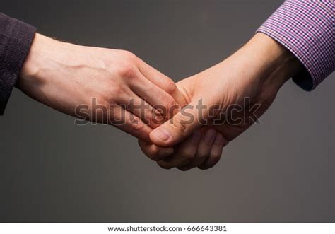 Illustration Wrong Way Shake Hands One Stock Photo 666643381 | Shutterstock