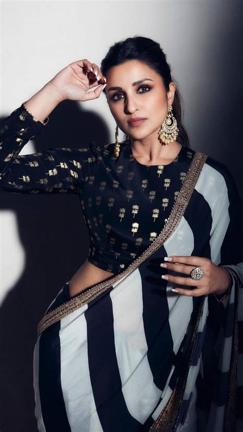 Parineeti Chopra Spells Elegance In Black Sequinned Saree And Lace