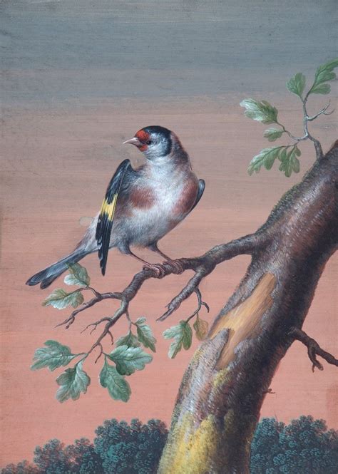 A Bird in a Tree Branch Painting | Christoph Ludwig Agricola Oil Paintings